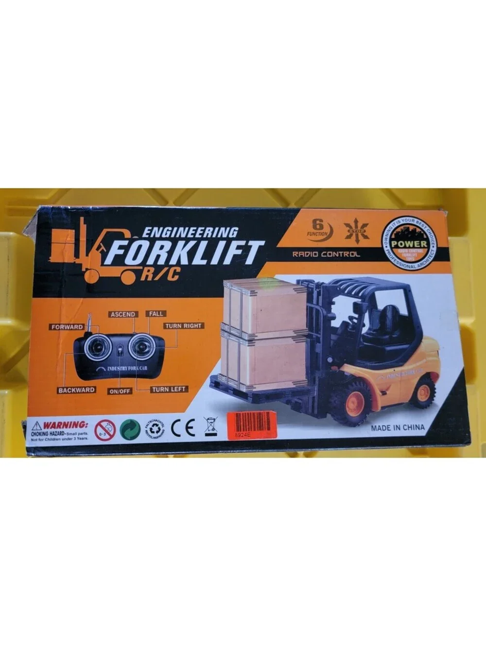 RC Engineering Forklift Toy 6 Function Radio Control 40MHz No. B039 w/ Box